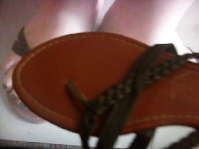 CUM SANDALS MY WIFE