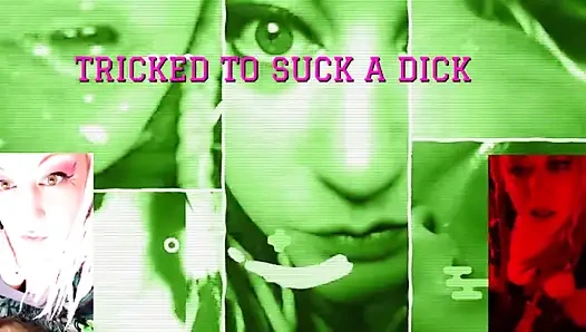 Tricks dich aus, um den schwanz ihrer transen-freundin zu lutschen