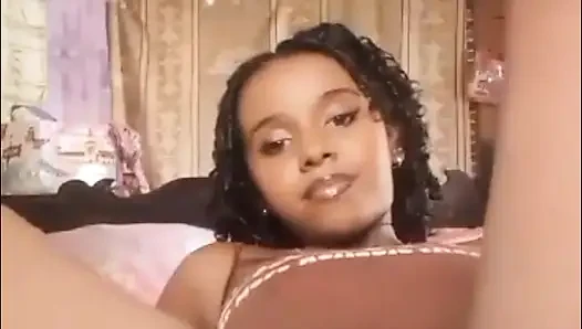 Adorable black woman with a beautiful
