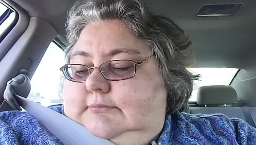 Nurse Vicki SSBBW Smoking in the Car