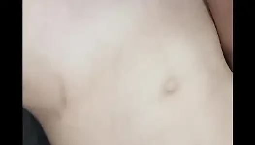 Teen cock massaging at night