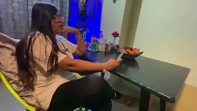 Leaving everyone behind, I found my stepcousin alone in the dining room and fucked her like I wanted