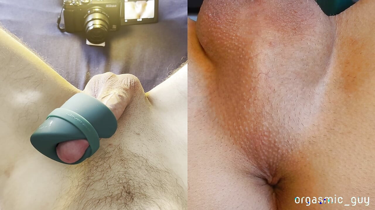 My favorite Toy gives me an intense Orgasm - Split View with Orgasmic Contractions