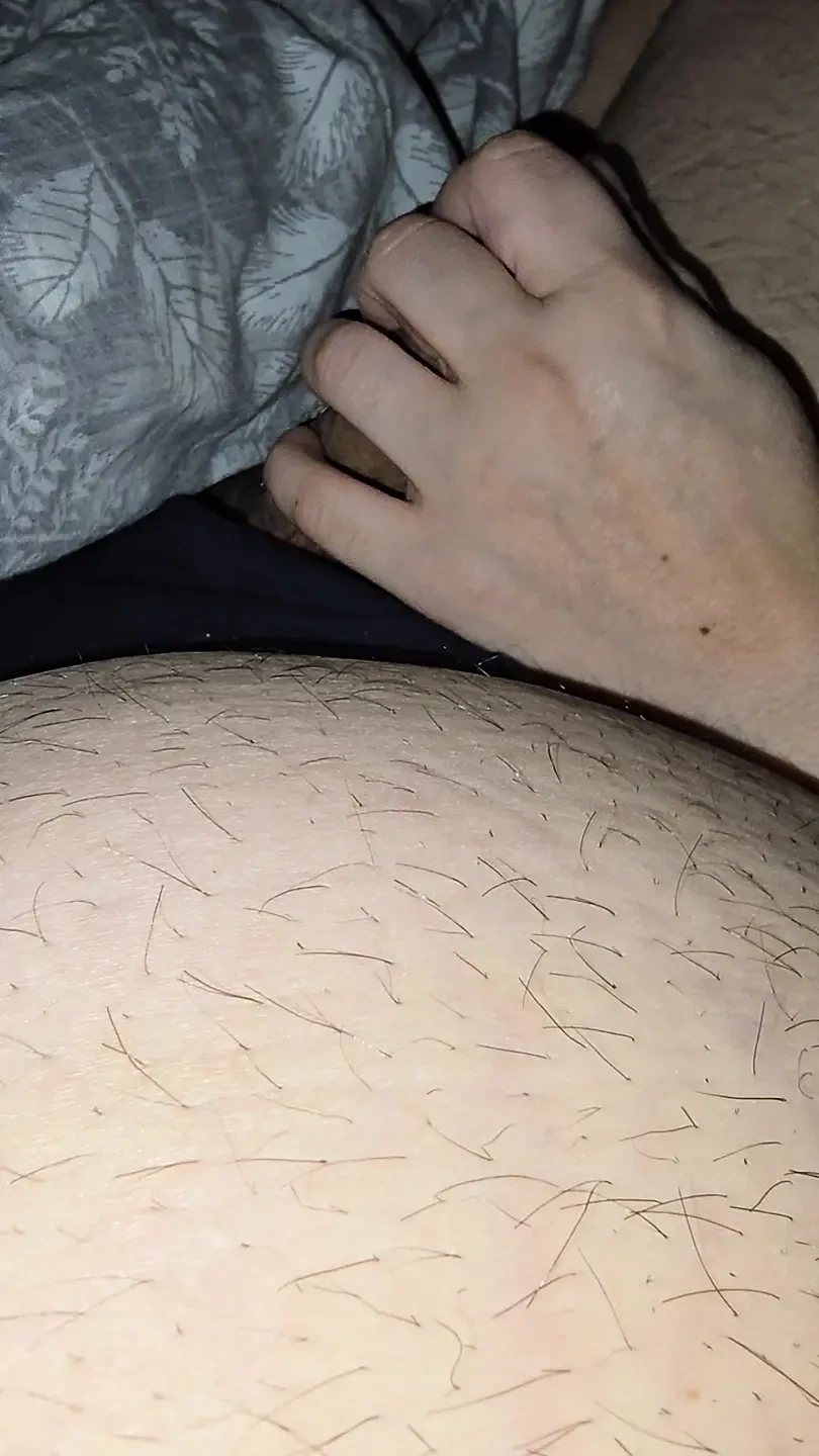 Step mom hand slip and pulled out step son dick for a handjob