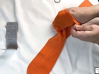 Membongkok New Orange Falke Rib-socks Let Me Jerk off Directly