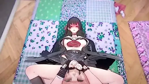 Titreyen dalgalar - chisa tutkulu seks ile gezgin yoğun inleme - 3d hentai animasyon