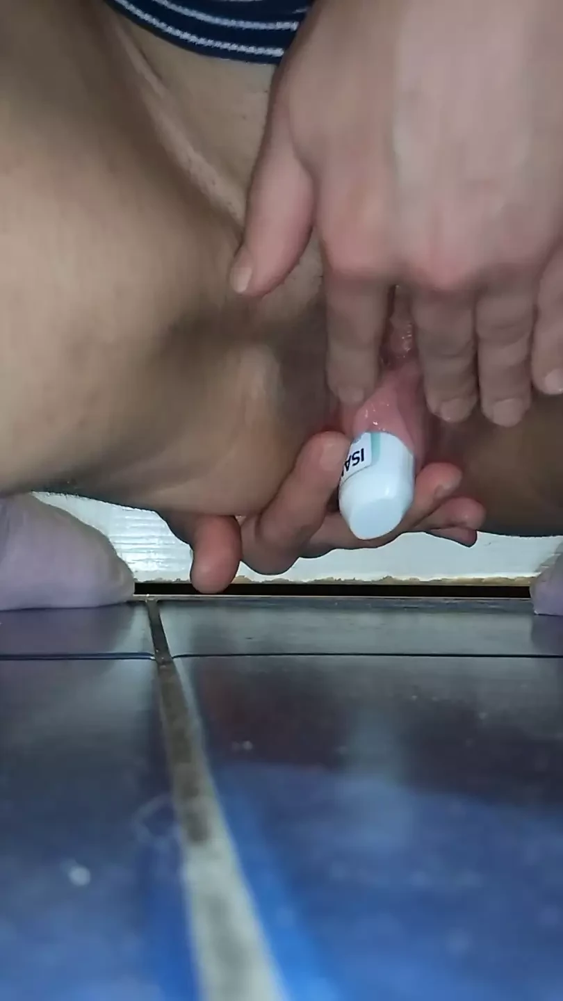 Masturbation in the bathroom