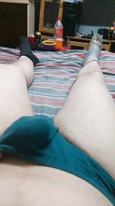 Man shows dirty socks , talks dirty Daddy talks , tease with his cock Sexy deep voice & teasing