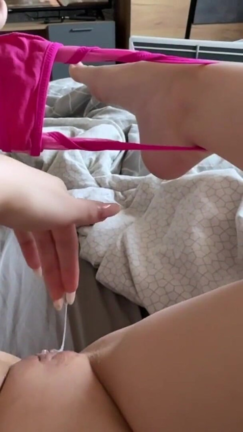 Schoolgirl Creamy Pussy Fingering and Orgasm! | Clip 1