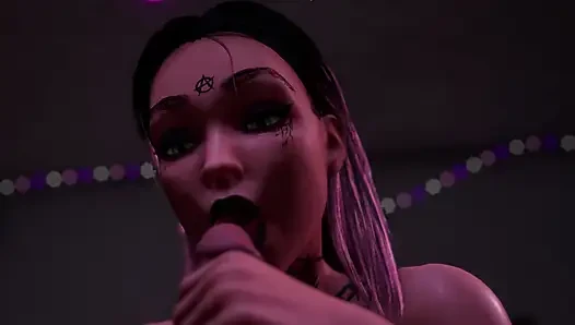 Hot teen fucked while her roommate watches them 3D Hentai