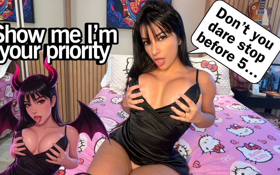 Emanuelly Raquel Your Baddest Dominatrix Giving the Hottest JOI Jerk off Instructions