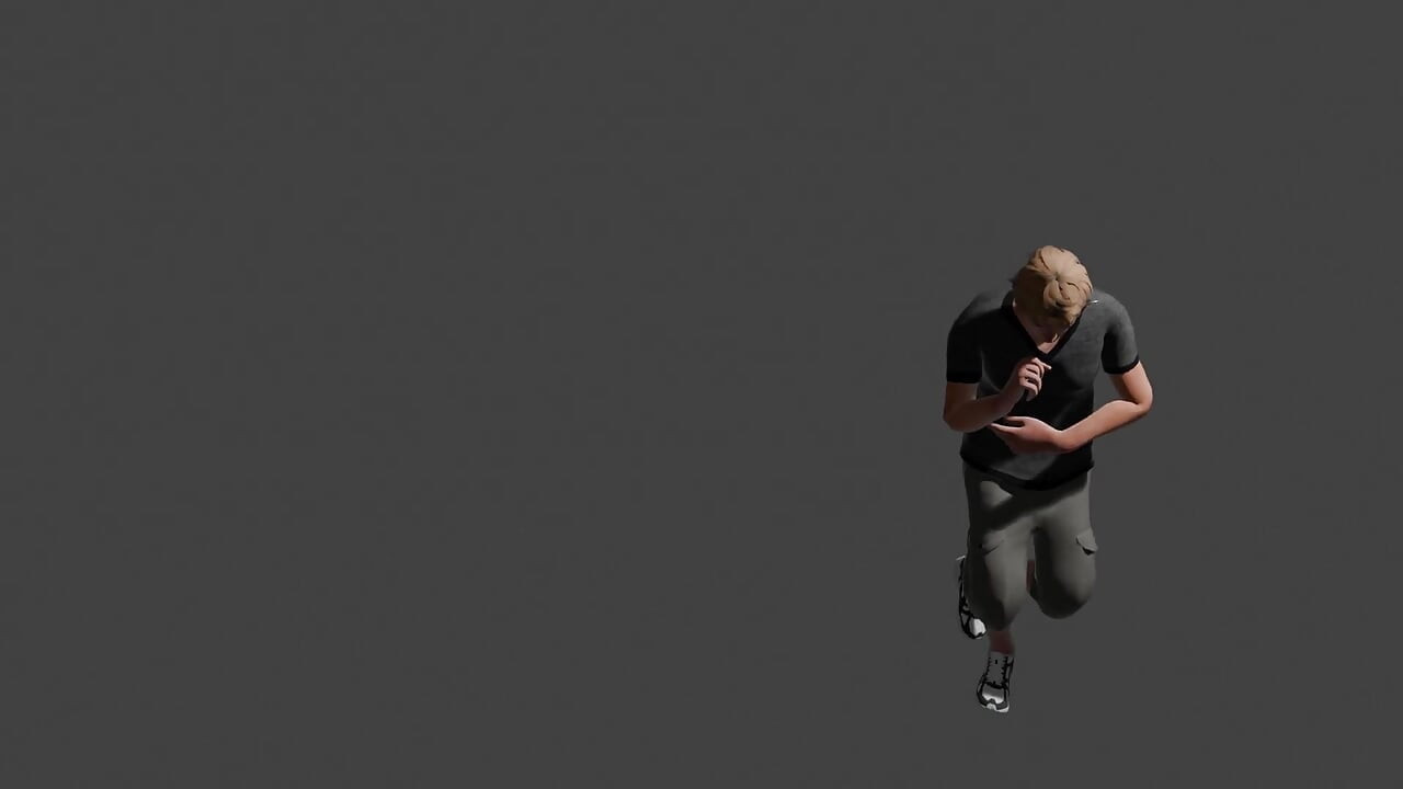 Invisabel mic ile şarkı söyleyen bir adam