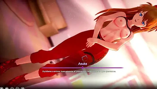 My Hentai Fantasy - The Deal With Asuka From Evangelion To Fuck Her Pink Pussy