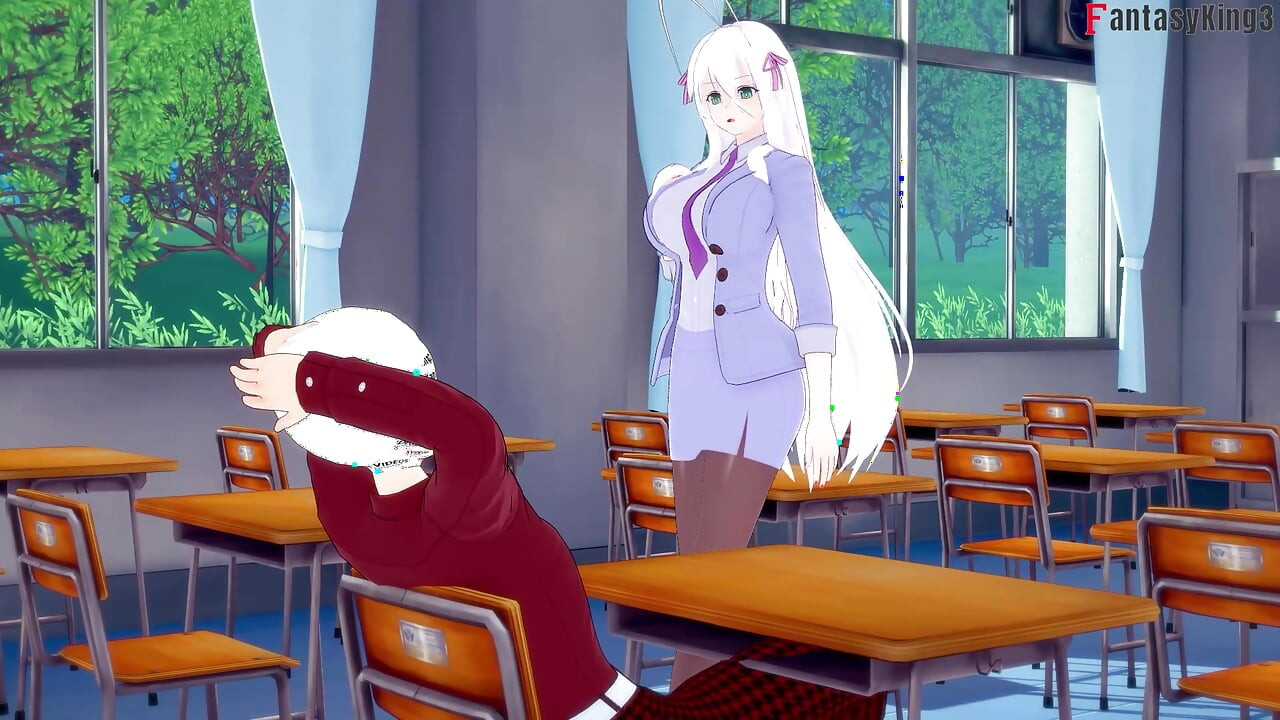 Rossweisse erwischte mich fast beim ficken mit Akeno - AUF DERER, DER NTR Madness Serie