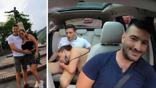 Sesso estremo in auto con un gran culo miLF colombiana rimorchiata in strada - Susy cruz