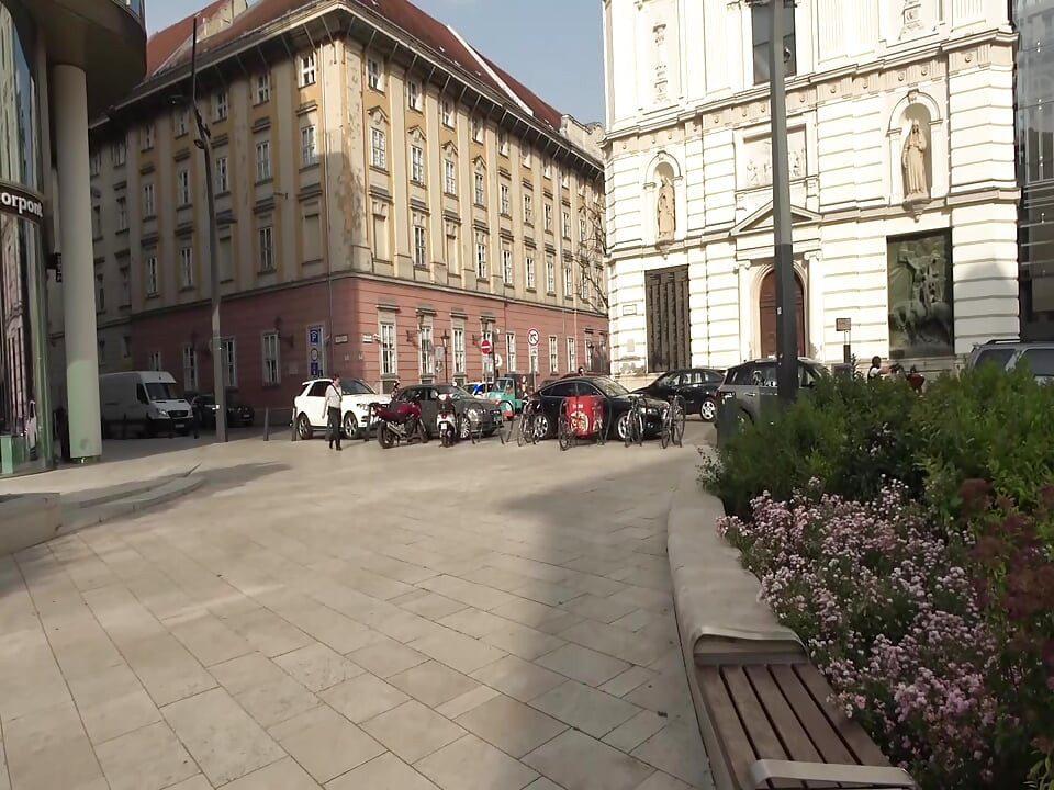 P134G01 European street corner pickup! Picking up a gorgeous dynamite-bodied blonde beauty in broken English, inviting her to her room, and having international exchange sex with a samurai!