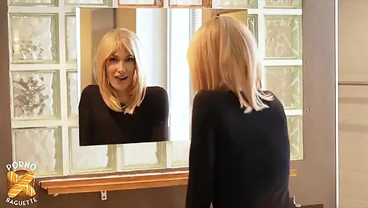 Atemberaubende blonde MILF, Priscilla fickt zum ersten mal vor der Kamera!