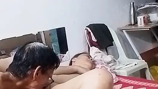 Full of Satisfaction Together with My Hubby She Eats My Pussy so Much.i Make Squirt Several Times