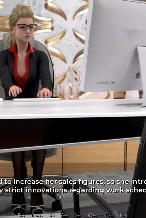 Moving Down: two lesbians, pussy licking, multiple orgasms in the office ep.37