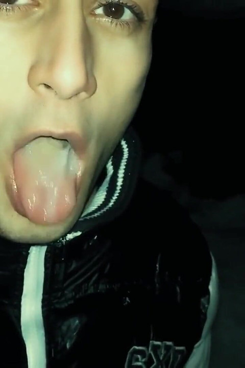Play with Cruisers Cum in Mouth on My Knees After He Left