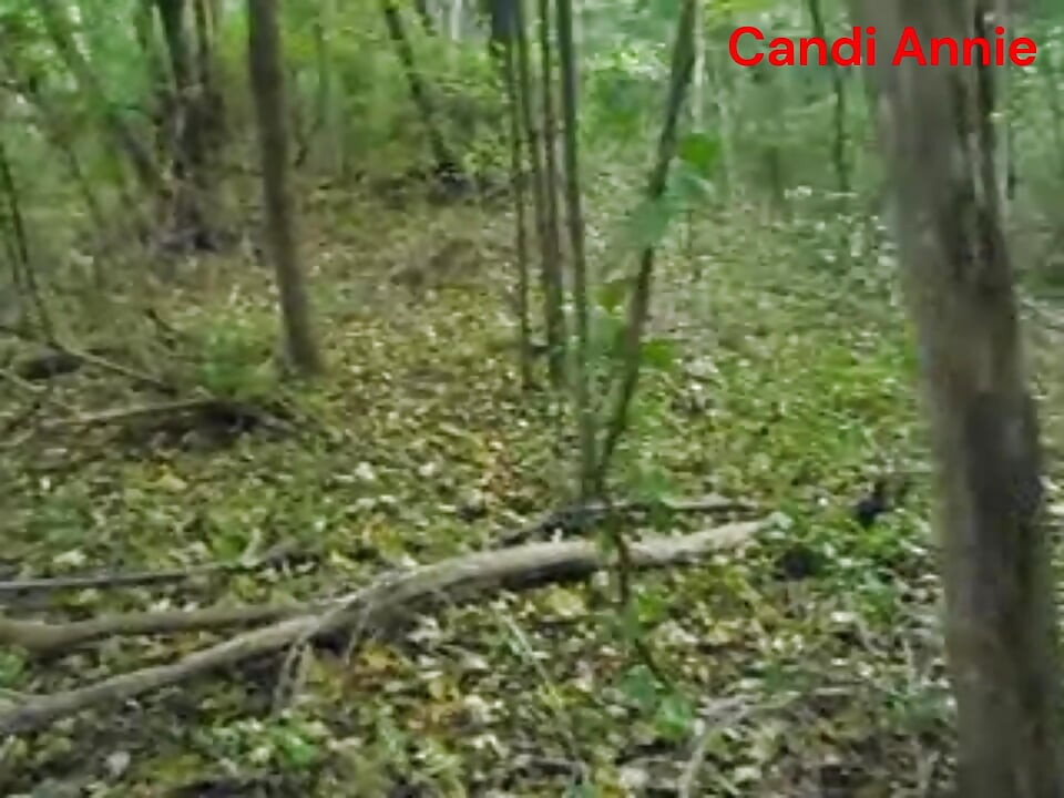 在咖啡休息时，性感的荡妇Candi Annie在树林里操同事的第一人称视角风格！