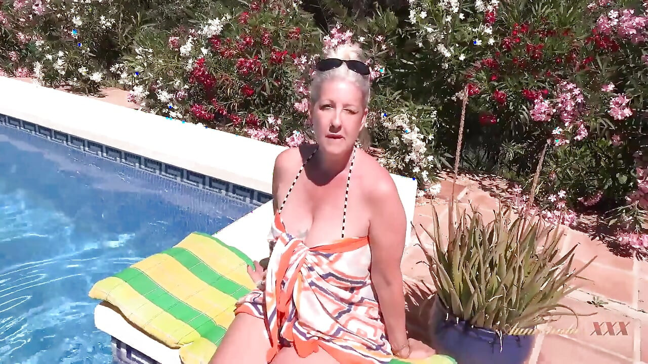 AuntJudysXXX - Meeting Hot Mature MILF Maggie Moon at the Pool
