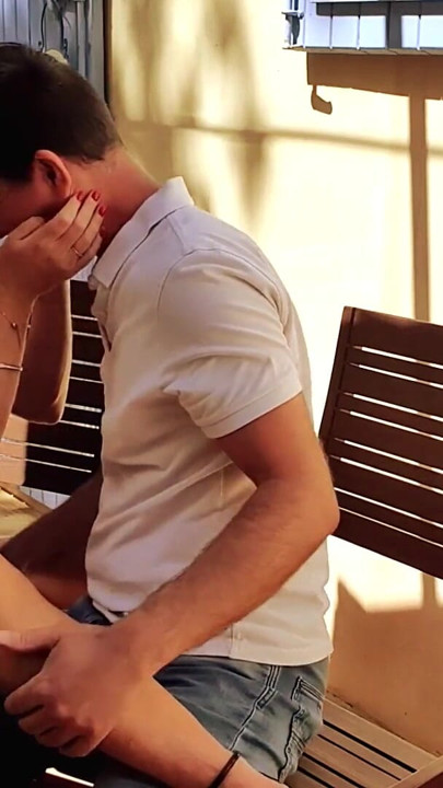 This Hot and Horny French Couple Were so Turned on, They Uncorked a Bottle on the Patio Table Outside Just by Fucking Beside It