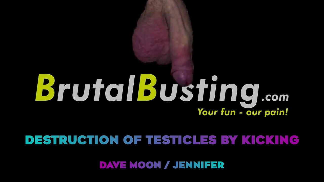 Niszczenie jąder silnymi kopnięciami - Dave Moon - Jennifer - Bbusting (ballbusting)