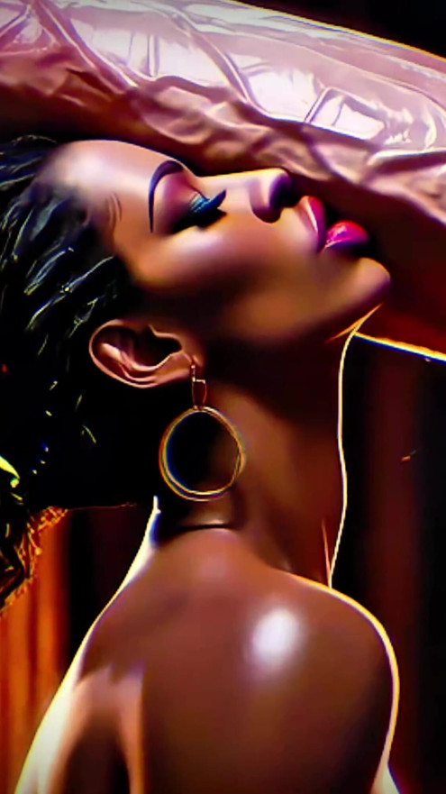 Big Boobs And Ass Ebony Goddesses - White Cock Worship: Dark ASMR & Extreme Contrast (4K AI Animated Porn) | Clip 1