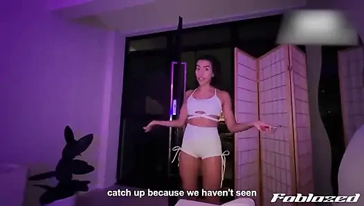 Jangan masukin ke dalam! Aku mengunjungi tetanggaku setelah gym dan kami akhirnya berhubungan seks