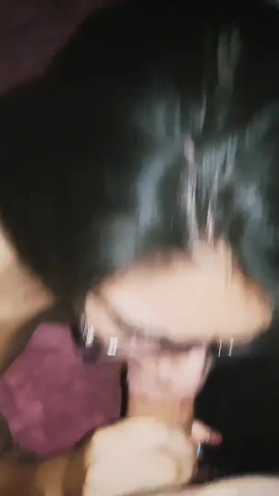 This Cute Long-Haired Brunette Chokes On My Cock - LunitaRabbit | Clip 2