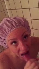 sweet wife eats cum