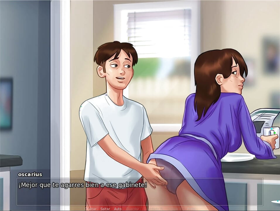 繼母向繼子坦白她的濕情，他們最終在客廳裡做愛 - 夏日傳奇