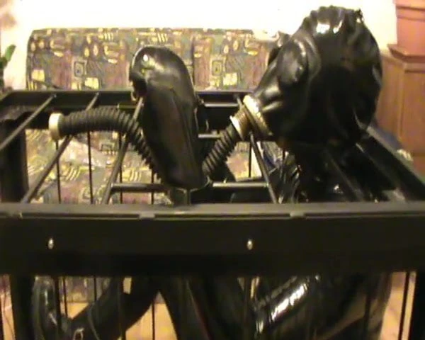 In rubber, in a cage - 1