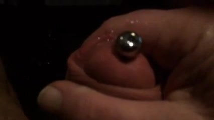 Slow motion cum with penis Plug
