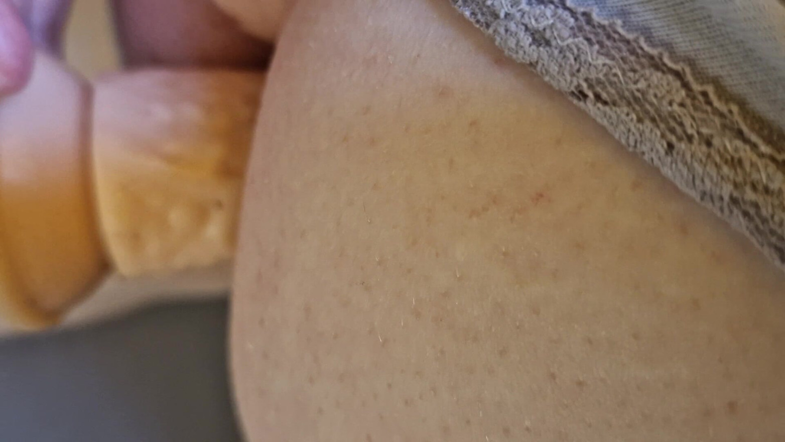 Hard anal masturbating with dildo, humiliation for bbw slave sow