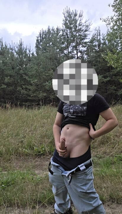Outdoor teen masturbation and cum challange