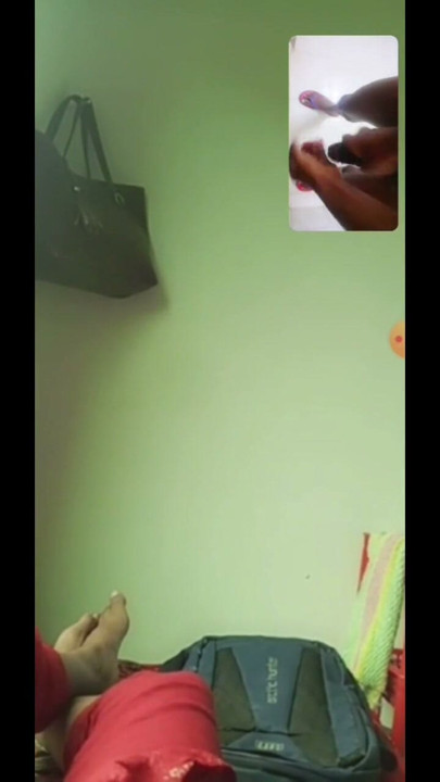 Wife video call handjob cum | Clip 1