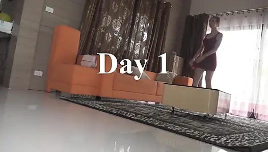 Üvey kız kardeşim her zaman naylon çorap giyiyor