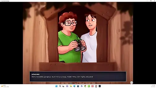 SummerTime Saga - Йоханнес и Эрик наблюдали За Иванкой, Iwanka сделал Йоханнесу минет перед камерой