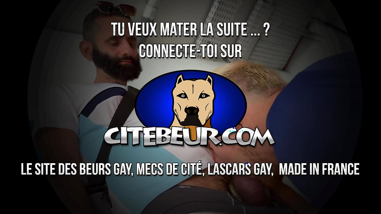 CITEBEUR.com - Bearded Arab gives his big to suck in a parking lot