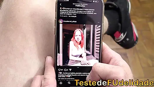 Alone at home, he couldn't resist the hot neighbor