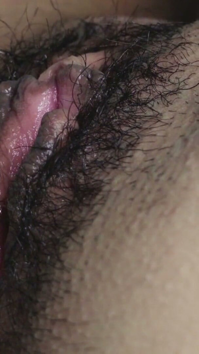He gives me a nice orgasm by licking my hairy pussy, then he fucks me and cum in my asshole | Clip 1