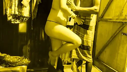 Horny bhabi hard fuck with her tight pussy after bath.