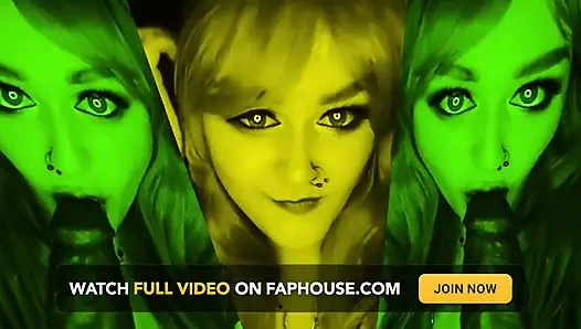 Lerne, schwänze wie eine pro-starrende göttin Lana zu befriedigen