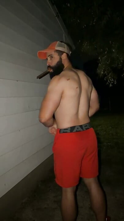 Muscle Cub Cigar and Cum Outdoors