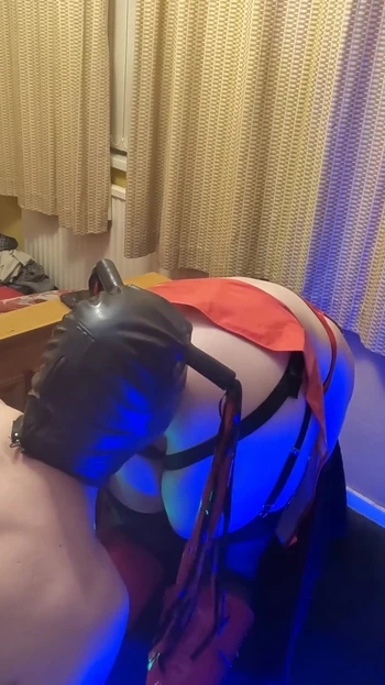 Must-share moment from "5 Days of Pegging - Day 1: Mistress Stretched His Ass, Pegged and Farted in His Face"