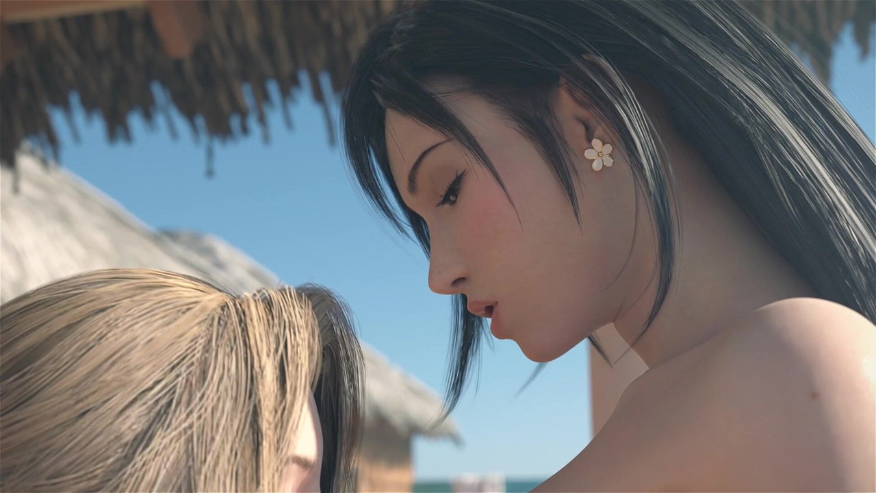 Aerith、tifa和Cloud Hentai 3D动画未记录
