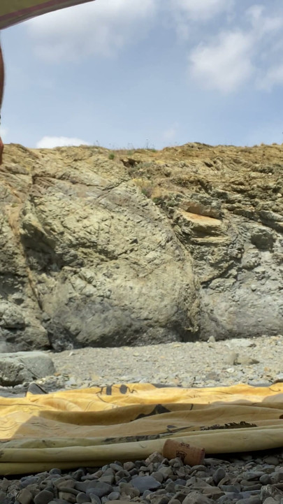 LITTLE SPANISH BLONDE MASTURBATED ON THE BEACH UNTIL CUM AND FAST BLOWJOB | Clip 3