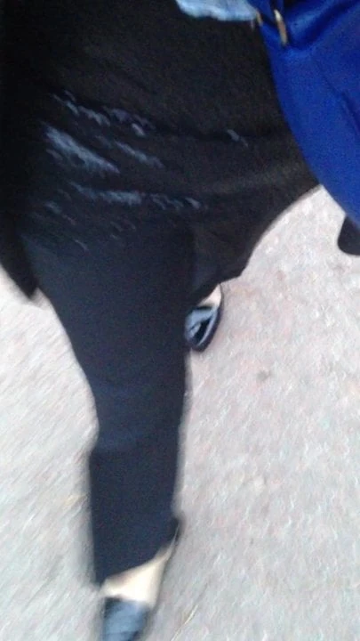 Corinne walking in the park